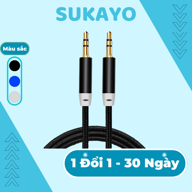 Dây AUX kết nối Loa 2 đầu 3.5mm, Jack dành cho audio kết nối âm thanh ...