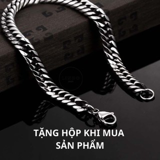 Vòng Tay Chuỗi Xích Unisex LINDO - Vòng Tay Titan Không đen, Không gỉ, Thích Hợp Đeo Nhiều Dịp