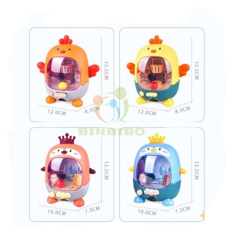 Đồ Chơi Bóng Rổ, Đá bóng Mini Hình Gà  và Chim Cánh Cụt Dễ Thương Rèn Luyện Khéo léo cho bé- Binbinbo