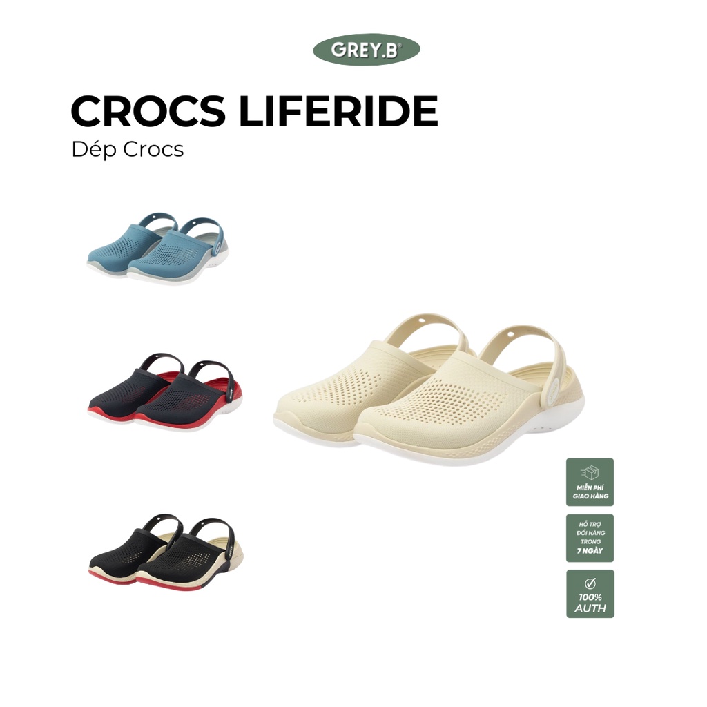 Dép Crocs Liferide 360 GREYB Nhiều Màu Phong Cách Hàn Quốc | Shopee ...