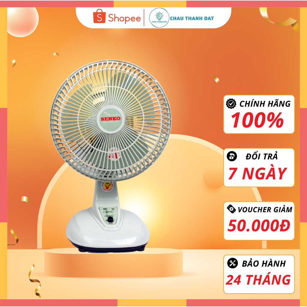 Quạt Bàn Mini Senko B102, Thiết Kế Gọn Nhẹ, Động Cơ Êm Ái 28W, Bảo Hành ...