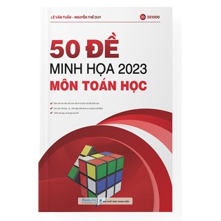 Sách Bộ đề minh họa môn toán ôn thi THPT quốc gia bản 2023 (Chính hãng)