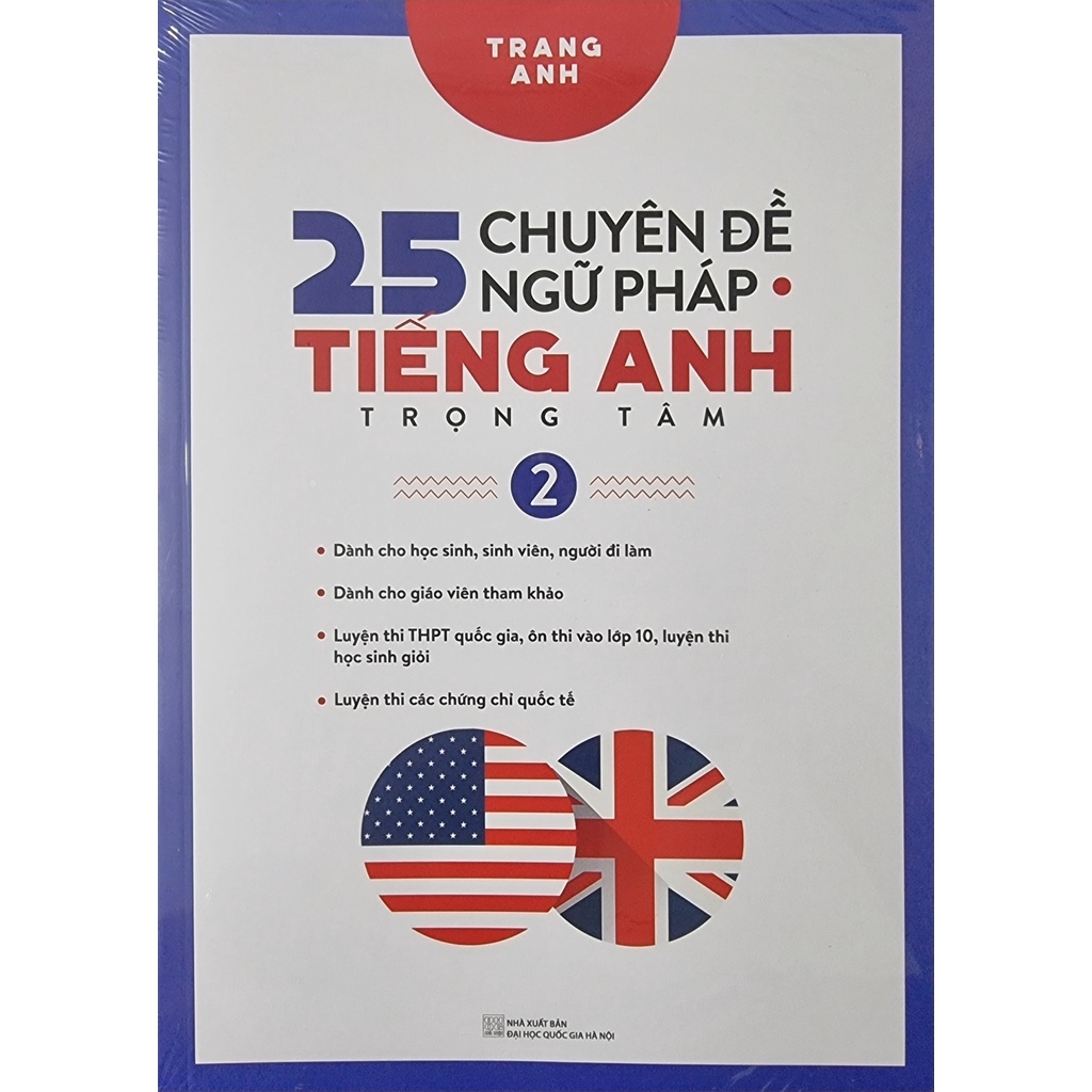 Ảnh Sách - 25 Chuyên Đề Ngữ Pháp Tiếng Anh Trọng Tâm Tập 1 + Tập 2 + Cẩm Nang Cấu Trúc Tiếng Anh (Combo, Lẻ Tùy Chọn) 3