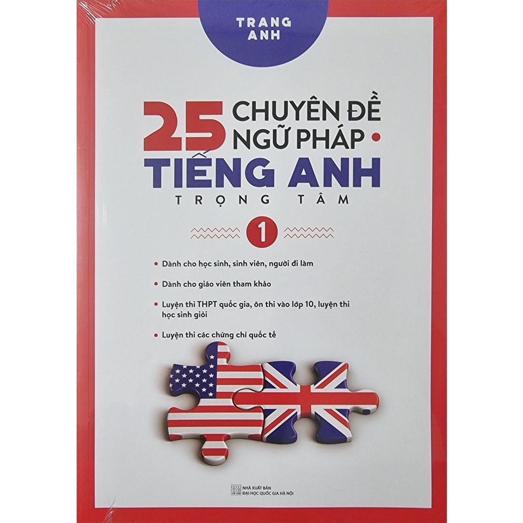 Ảnh Sách - 25 Chuyên Đề Ngữ Pháp Tiếng Anh Trọng Tâm Tập 1 + Tập 2 + Cẩm Nang Cấu Trúc Tiếng Anh (Combo, Lẻ Tùy Chọn) 2