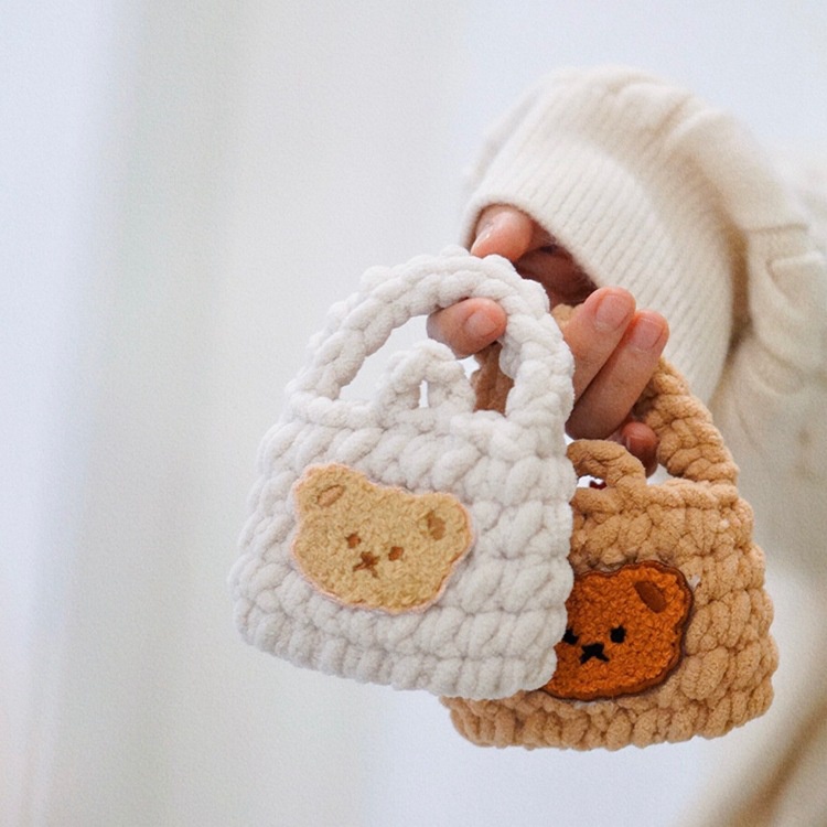TÚI LEN HANDMADE MINI ĐỰNG TAI NGHE, PHỤ KIỆN ĐAN TÚI | Shopee Việt Nam