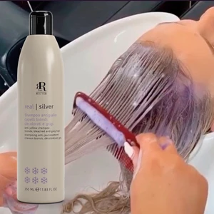 Dầu Gội Tím Real Silver Khử Vàng, Chăm Sóc, Tóc Tẩy, Nhuộm Sáng