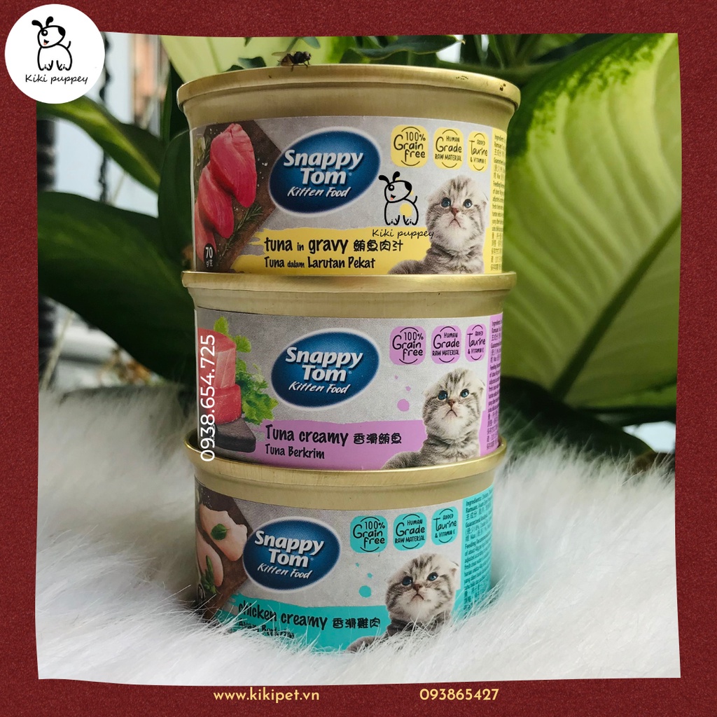 Pate cho mèo con Snappy Tom Kitten Food Tuna In Gravy 70g Shopee Việt Nam