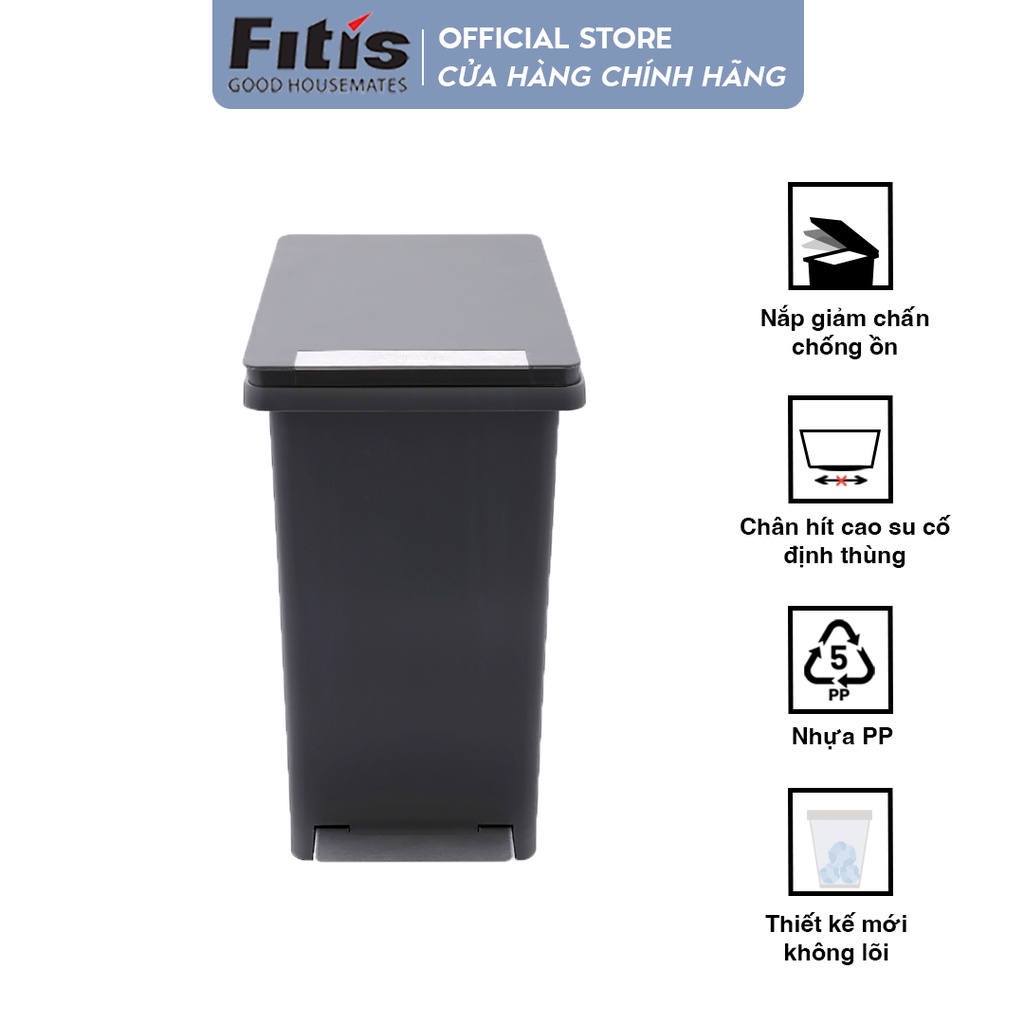 Thùng rác nhựa compact Hàng chính hãng Fitis | Shopee Việt Nam