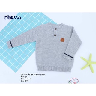 Áo len bổ trụ dài tay Dokma bé trai xinh xắn đủ size