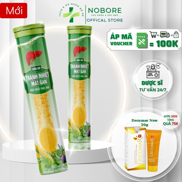 Viên Sủi Thanh Nhiệt Mát Gan Râu Ngô Rau Má FitoLabs Giảm Nóng Trong ...