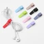 Dụng cụ quấn dây cáp sạc/ tai nghe USB làm từ silicon nhiều màu sắc sử dụng tiện lợi