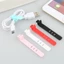 Dụng cụ quấn dây cáp sạc/ tai nghe USB làm từ silicon nhiều màu sắc sử dụng tiện lợi