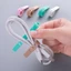 Dụng cụ quấn dây cáp sạc/ tai nghe USB làm từ silicon nhiều màu sắc sử dụng tiện lợi