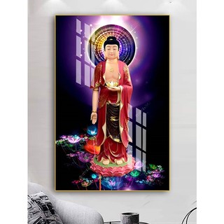 Tranh Treo Tường Phật A Di Đà 02 - Tranh Laminate Tráng Gương