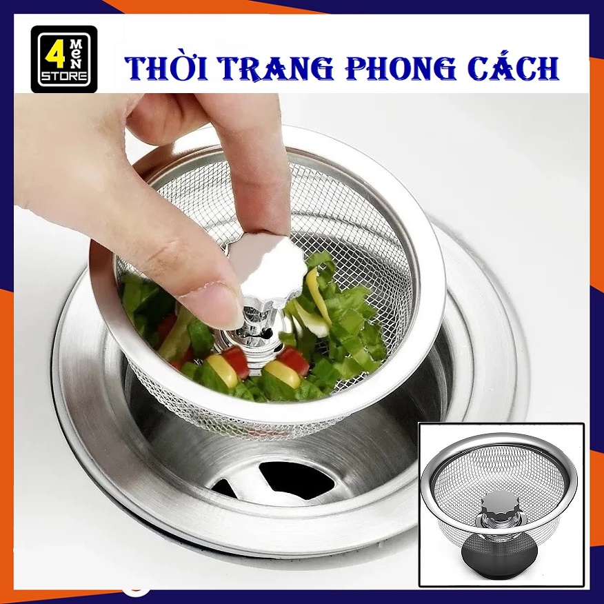 Dụng Cụ Lọc Rác Bồn Rửa Chén Inox Có Núm Cầm Thông Minh Chống Tắc Nghẽn ...