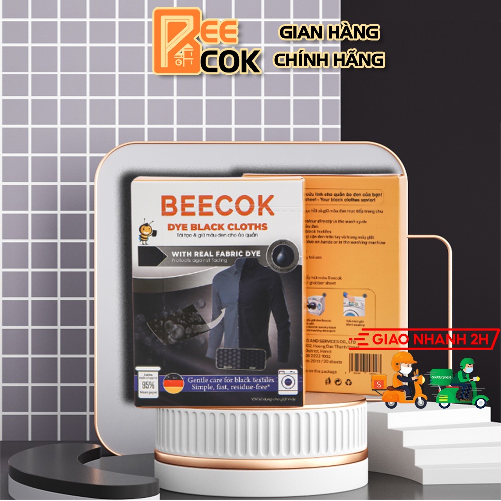 Giấy giặt giữ đen quần áo Beecok khôi phục quần áo bạc màu