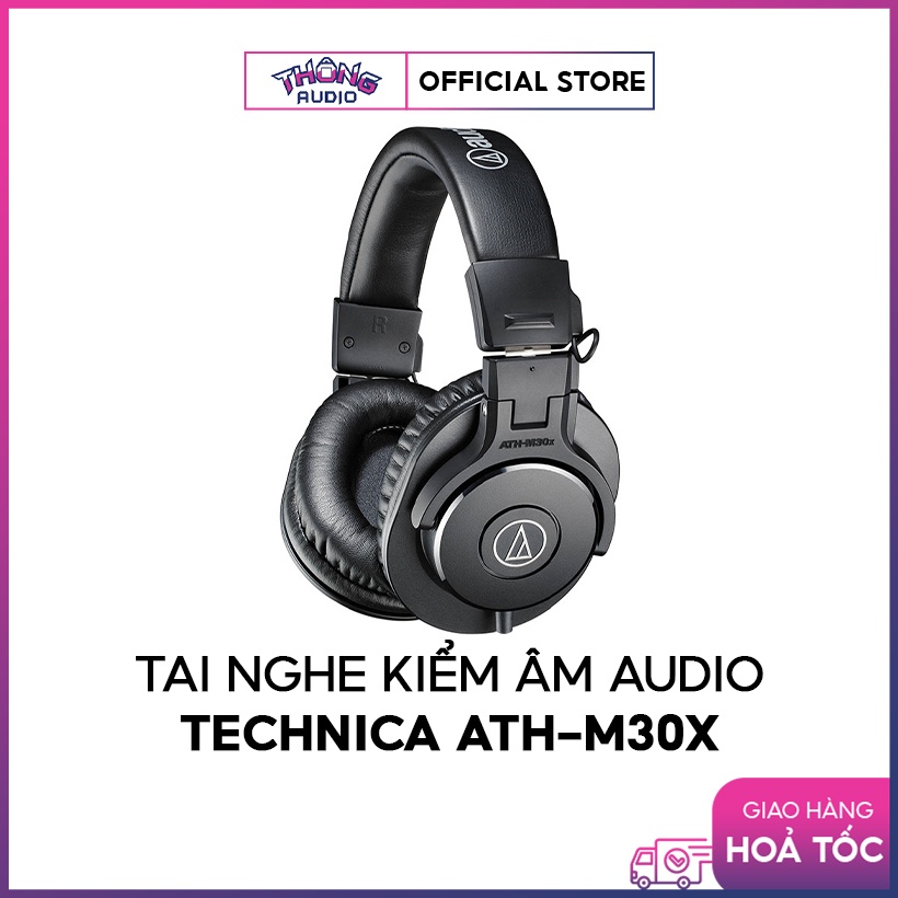Chính hãng] Tai nghe kiểm âm Audio Technica ATH-M30x, có thể gấp