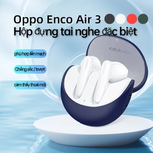 Vỏ Silicone Mềm Bảo Vệ Hộp Sạc Tai Nghe Không Dây Kèm Dây Đeo Cho Oppo Enco Air 3