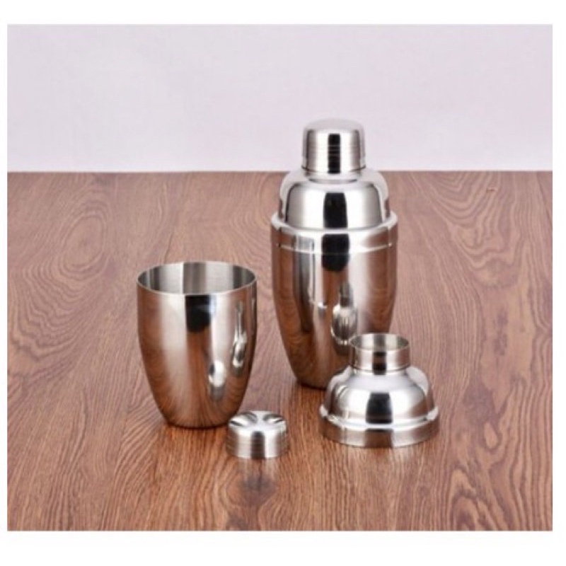 Vak Set 5 Pezzi Shaker Cocktail In Acciaio Inox 550ml - Bar Attrezzatura Professionale Con Colino, Pinze E Dosatore - 2