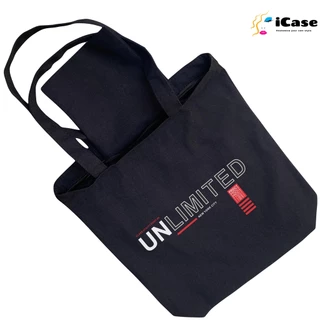 [Có khóa kéo] Túi vải Canvas iCase size 33x38x10cm bộ sưu tập Unlimited - Nhiều màu