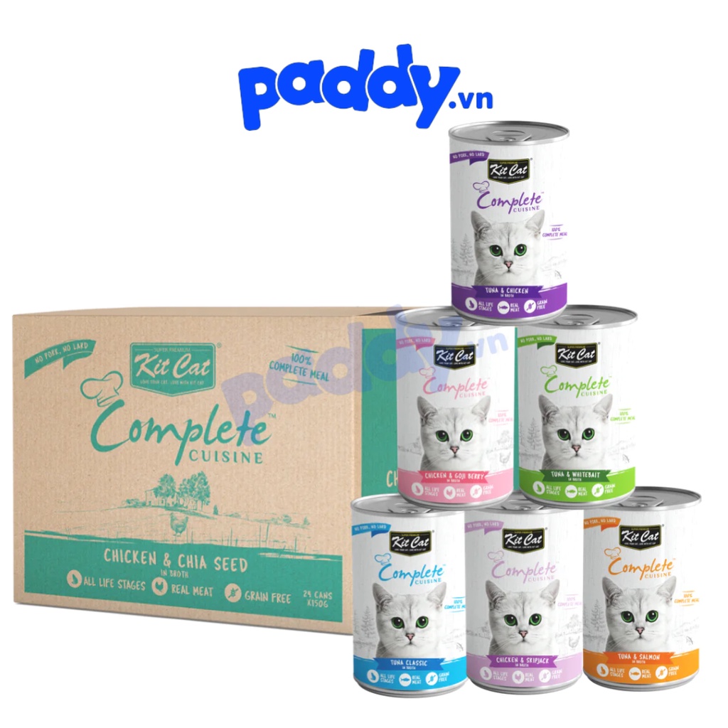 Pate Mèo Kit Cat Complete Cuisine (Lon 150g) | Shopee Việt Nam