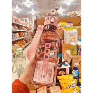 Bình Nước 1000ml Thiết Kế Màu Trong Suốt, Kiểu Dáng Hottrend Thời Thượng Chất Liệu An Toàn, Không Độc Hại, Độ Bền Cao