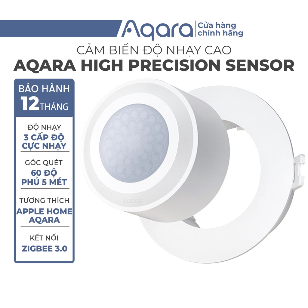 Cảm Biến Chuyển Động Aqara Độ Nhạy Cao - High Precision Motion Sensor - Tần số quét cao, tương thích HomeKit, cần Hub