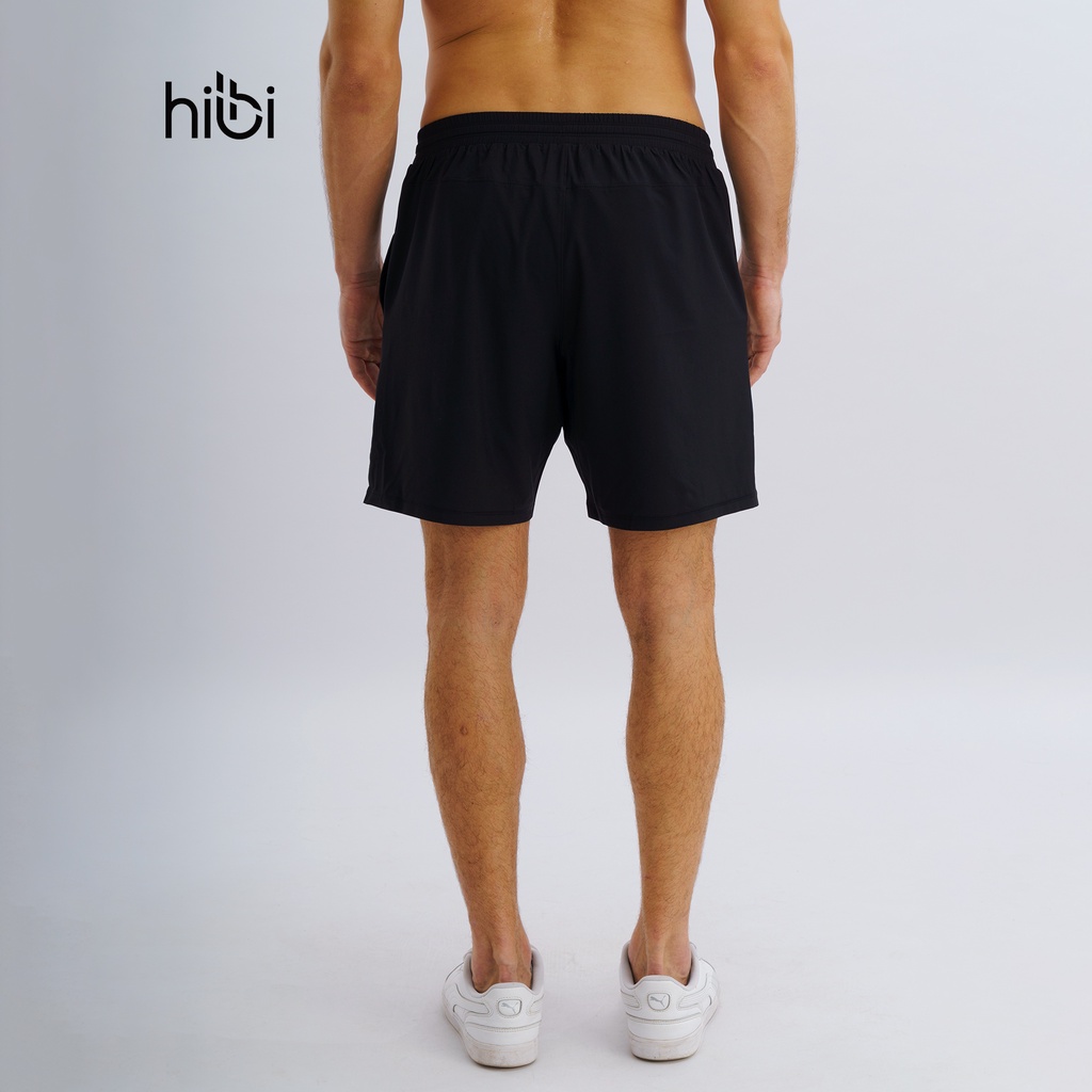 Ảnh Quần thể thao nam tập gym loại ngắn Hibi Sports M100 - Kiểu 1 lớp xi mặc ngoài, có 2 túi bên 4