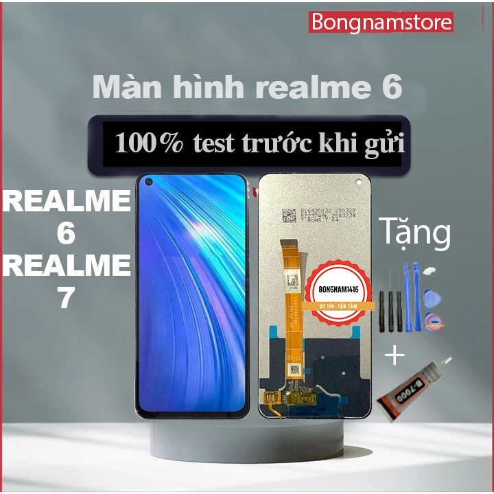 Màn hình thay thế cho Realme Narzo 20 Pro / Realme 6 / Realme 6S / Realme 6i / Realme 7 / Realme Narzo 30 - Tặng keo B70