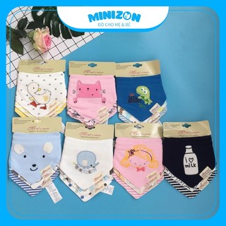 Sét 3 yếm tam giác Momcare dành cho bé sơ sinh đến 4 tuổi