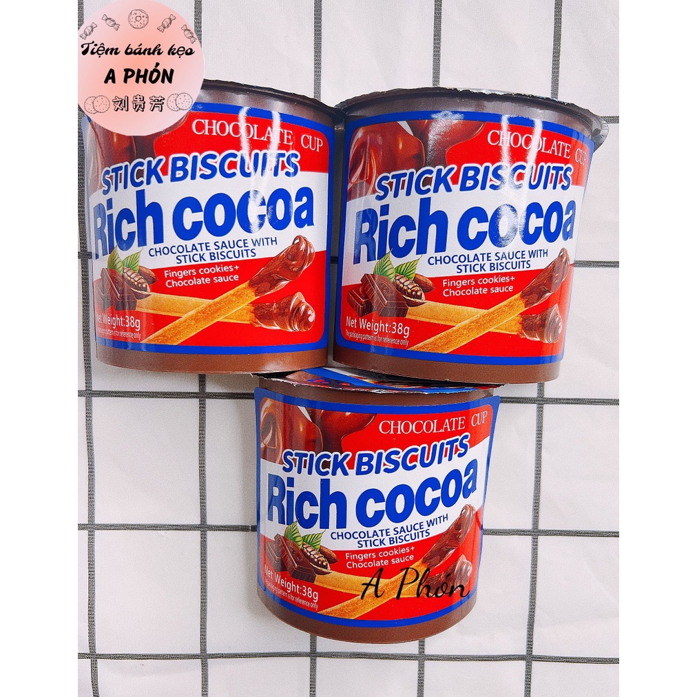 Bánh que chấm chocolate Rich Cocoa | Shopee Việt Nam