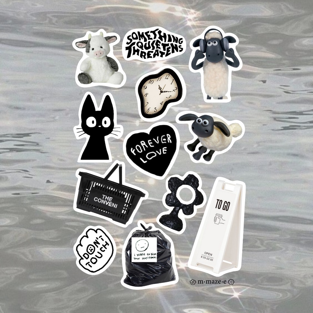 Everyday lovely Sticker set | bộ 12-15 stickers decor aethestic Hàn ...