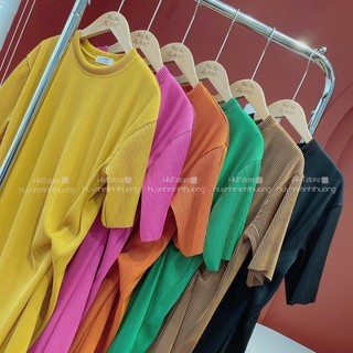 Váy Dập Ly Xoắn Eo Dáng Suông Form To Rộng Co Dãn Thoải Mái