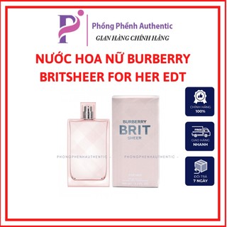 NƯỚC HOA NỮ BURBERRY BRITSHEER FOR HER EDT 100ML