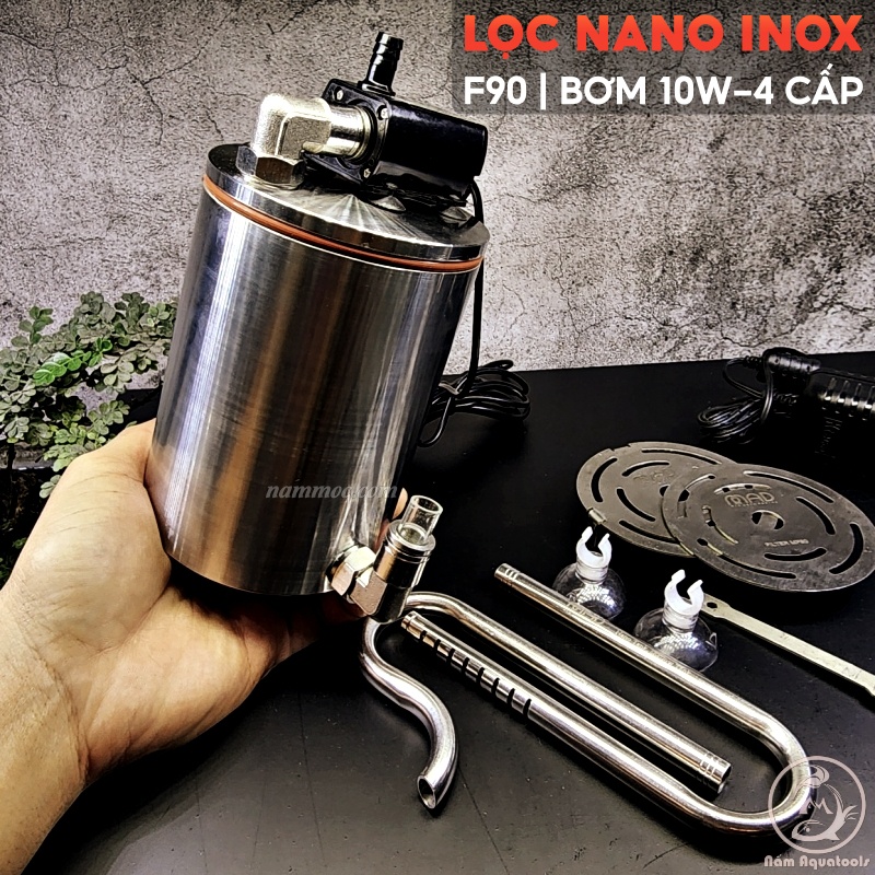 Lọc Inox Nano [F90/10W 4 cấp] | Lọc inox mini Dành Cho Bể Cá Thuỷ Sinh ...