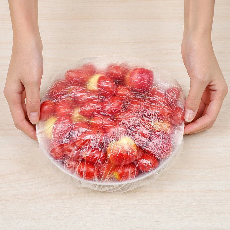 Túi bọc thực phầm set 100 cái , màng bọc thực phẩm có chun co dãn tiện dụng