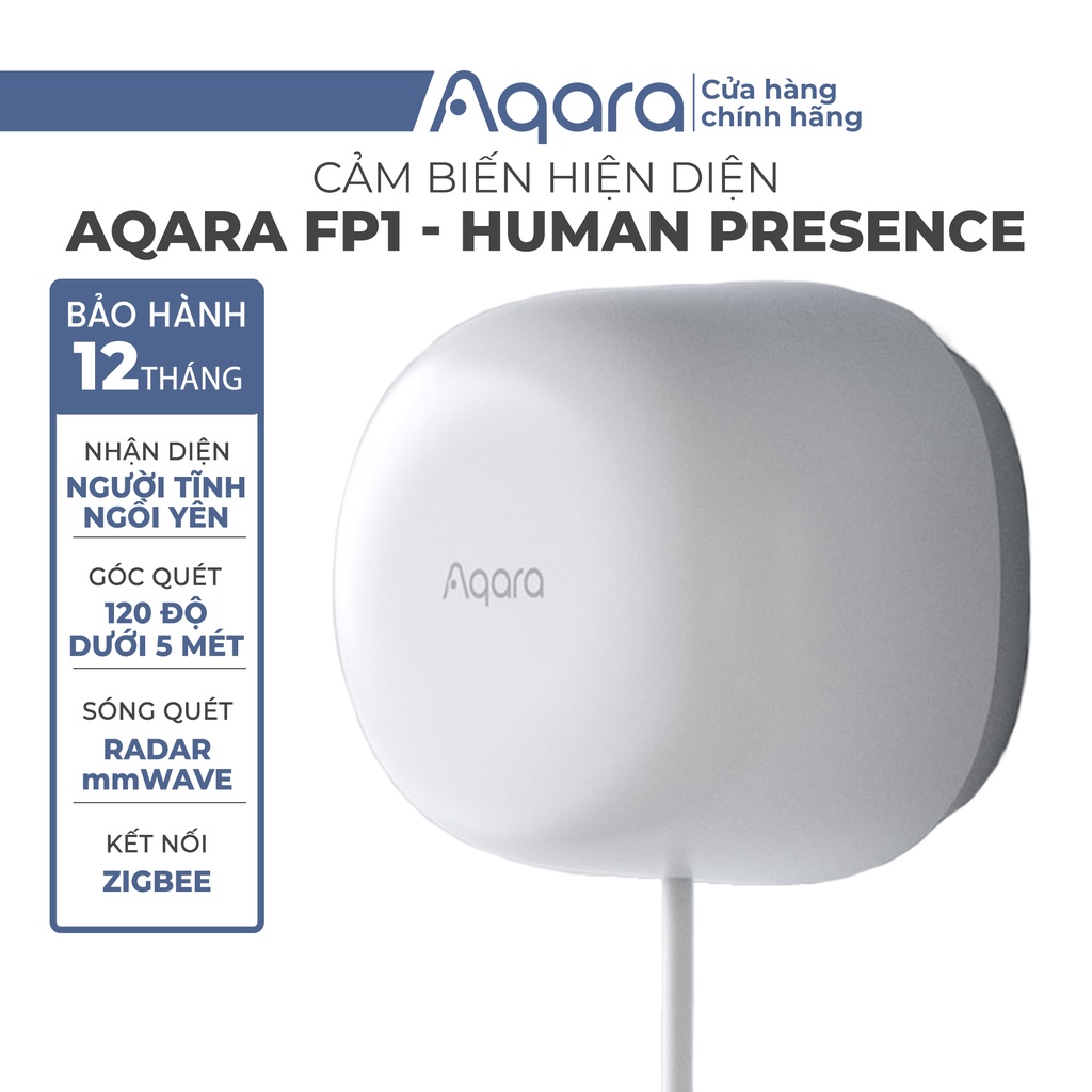 Cảm biến hiện diện Aqara Human Presence Sensor FP1, nhận biết người chính xác hơn, tương thích Home Kit