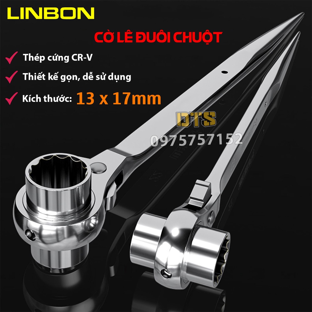 Cờ lê đuôi chuột 13-17mm 19-22mm thép đúc nguyên khối, cờ lê giàn giáo ...