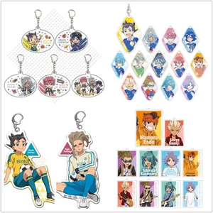 Anime Inazuma Eleven Acrylic Móc Khóa Búp Bê Endou Mamoru Kogure Yuuya Kino Aki Arute Saneki Hình Túi Móc Khóa Mặt Dây Chuyền Đồ Chơi Quà Tặng