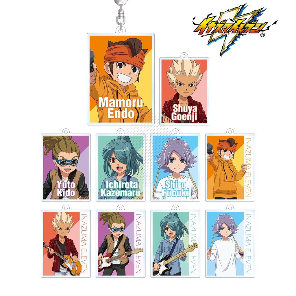 Anime Inazuma Eleven Acrylic Móc Khóa Búp Bê Endou Mamoru Kogure Yuuya Kino Aki Arute Saneki Hình Túi Móc Khóa Mặt Dây Chuyền Đồ Chơi Quà Tặng