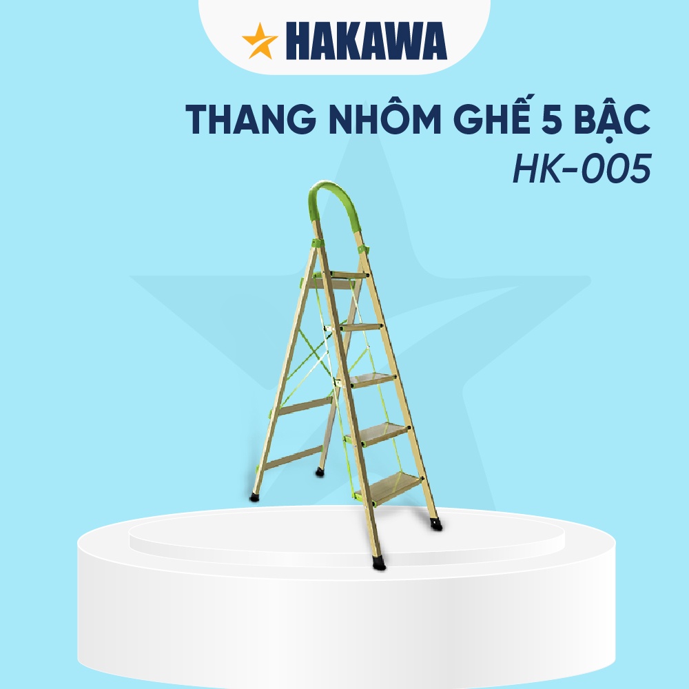 Thang nhôm ghế cao cấp HAKAWA - HK-005 - Sản phẩm chính hãng - Bảo hành 2 năm