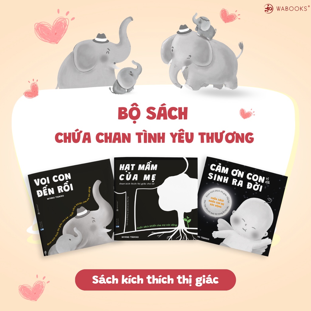 Ảnh Sách Ehon - Combo 9 cuốn Cảm ơn con Moi moi Buồn ngủ - Cho bé 0 - 2 tuổi 1