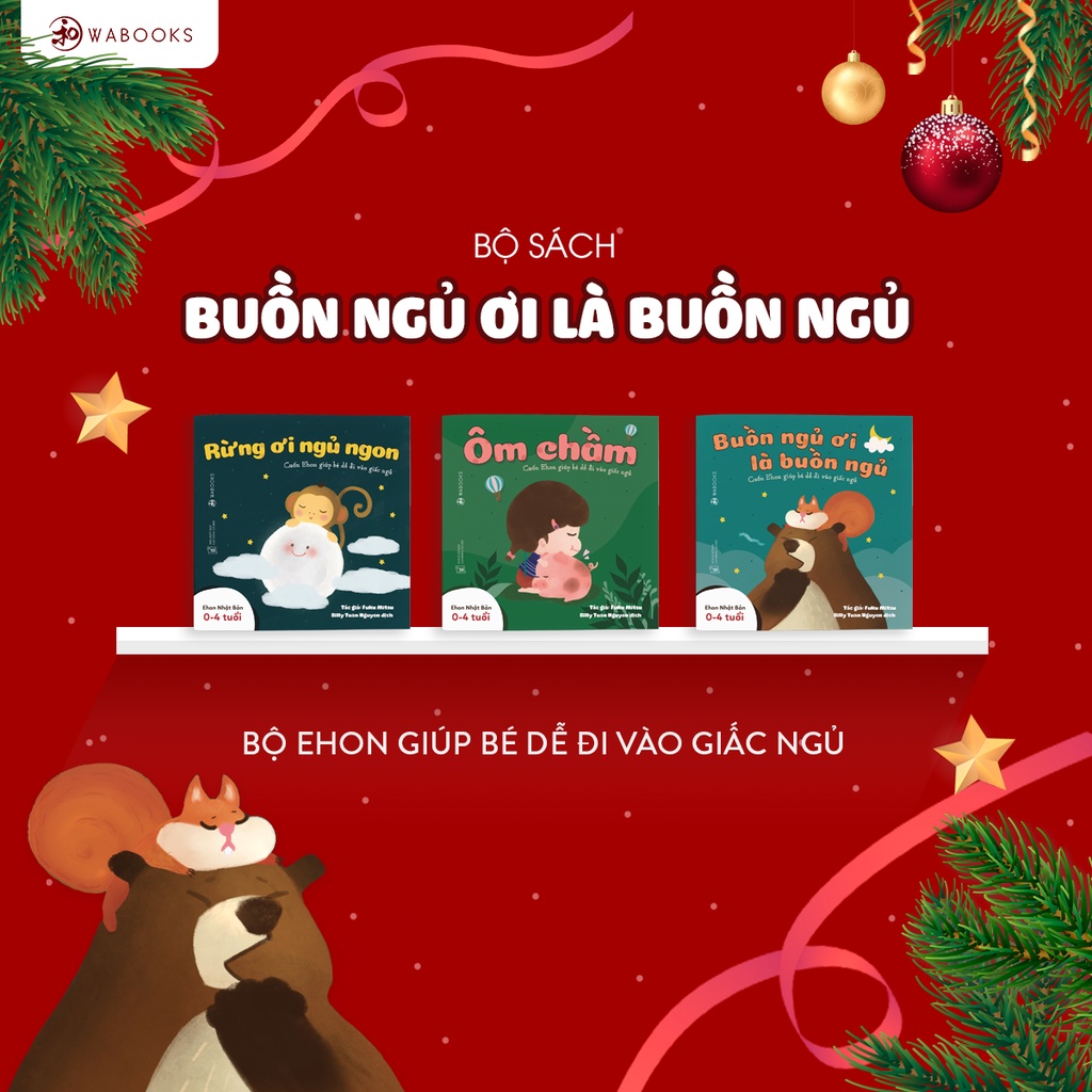 Ảnh Sách Ehon - Combo 9 cuốn Cảm ơn con Moi moi Buồn ngủ - Cho bé 0 - 2 tuổi 3