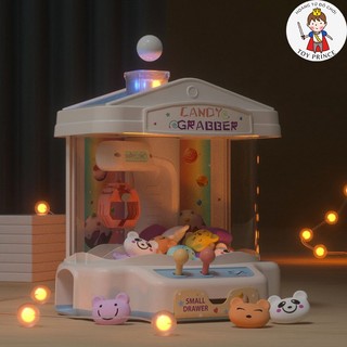 Máy Gắp Thú Bông Mini Phi Hành Gia Kèm Xu Tính Thời Gian Hiệu Ứng Nhạc Đèn Tặng Kèm Nhiều Thú Bông Dành Cho Bé