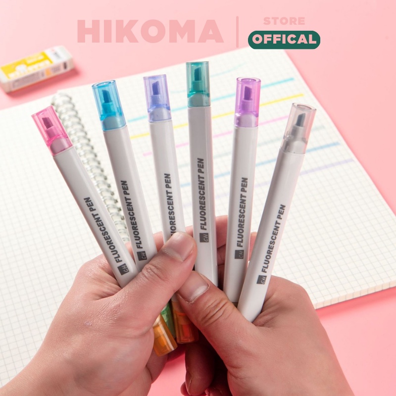 Set bút highlight dấu dòng set 6 cái / 12 màu - set bút dạ quang nhiều ...