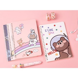 Sổ Ghi Chép Mini A5 Cute Lò Xo Tay Dễ Thương Timo VPS19