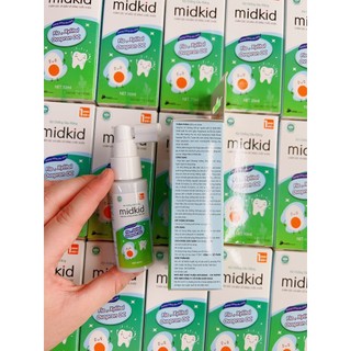 Xịt chống sâu răng Midkid 30ml cho bé từ 1 tuổi giúp làm sạch và bảo vệ răng