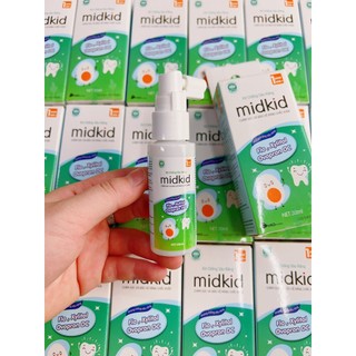 Xịt chống sâu răng Midkid 30ml cho bé từ 1 tuổi giúp làm sạch và bảo vệ răng