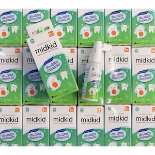 Xịt chống sâu răng Midkid 30ml cho bé từ 1 tuổi giúp làm sạch và bảo vệ răng