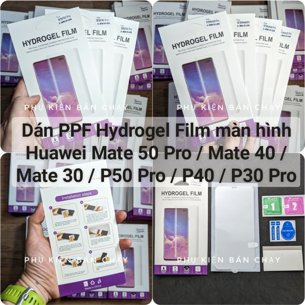 Miếng dán hydrogel film ppf Pura 80 Ultra P60 Mate 70 Pro 60 50 40 30 20 P50 P40 P30 Magic V2 V3 V5 5 6 7 8 cường lực